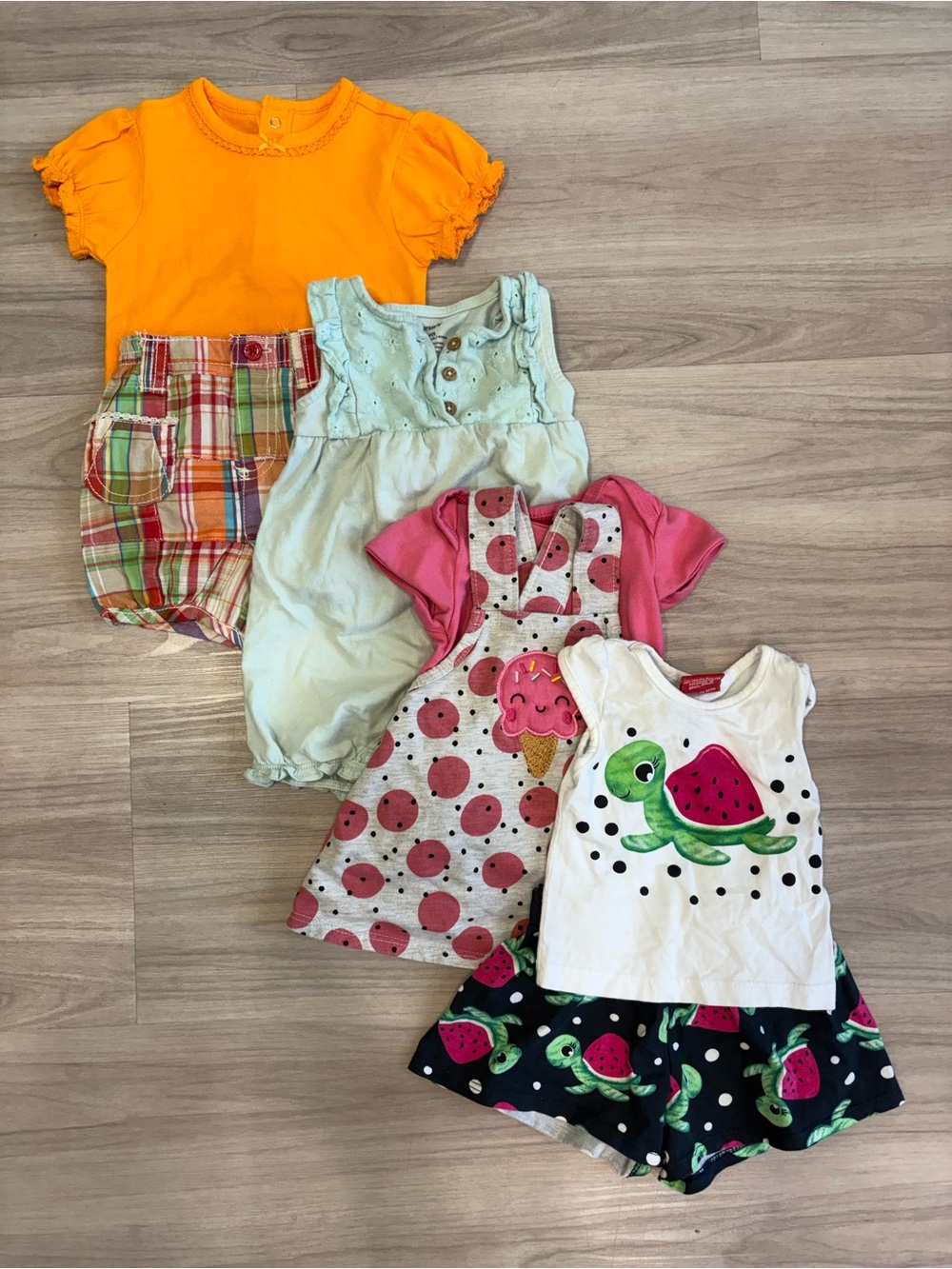 Baby Girl 3-6M Summer Clothes Bundle Carter’s Children’s Place KYLY 7 Pc